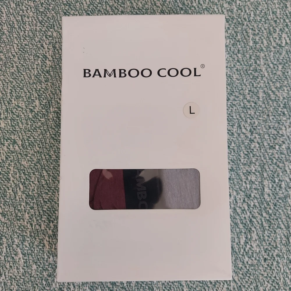 BAMBOO Cool Men's 4-Pack Boxer Briefs 4-pack. Sz L. New Open Box - Picture 2 of 4
